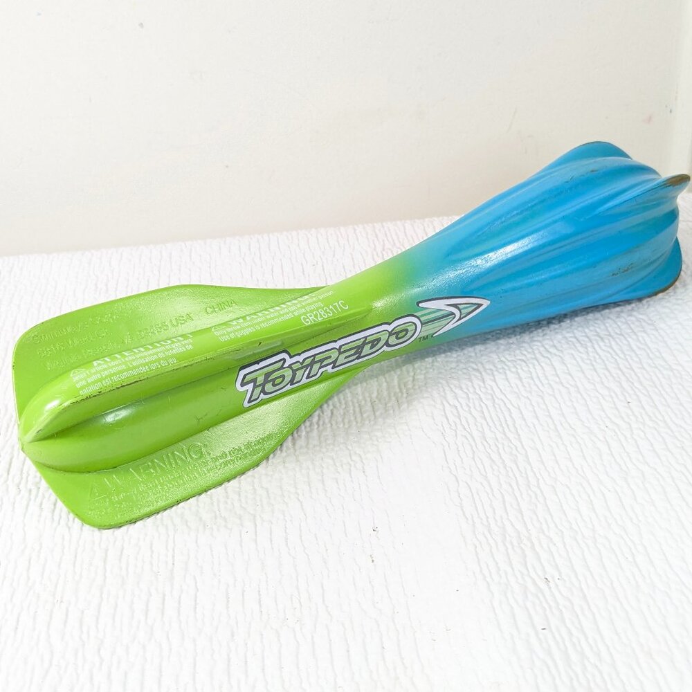 SwimWays‎ Toypedo 25th Anniversary Pool Toy blue green 2018 Hydrodynamic torpedo